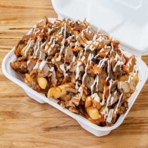 Hsp Meat box from Clyde Famous kebab
